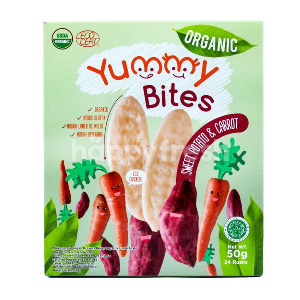 Yummy Bites ORGANIC Rice Cracker Snack Bayi 50 gr