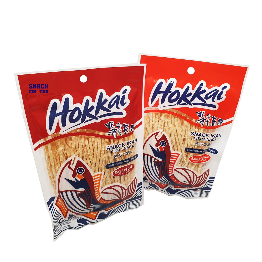 Hokkai Fish Snack Hokkai Snack Ikan Seafood - Netto 38 gr