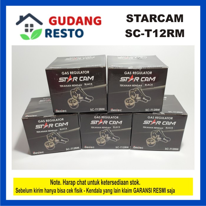 Regulator Gas STARCAM Meter SC-T12RM Safety lock SC T12 RM / T 12 Kepala LPG / Elpiji Model Pengganti SC 23 M / SC-23 M