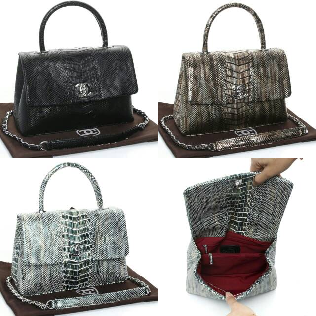 Tas Chanel Coco Handle Phyton 1143#