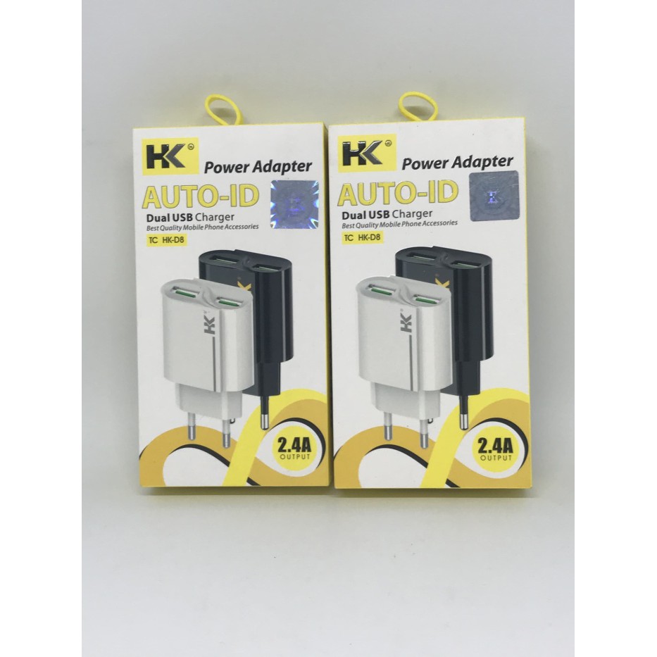 CHARGER HK 2 USB HK D8 QUALCOMM FAST CHARGING