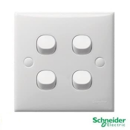 SCHNEIDER SAKLAR 4 GANG/CABANG 4 S-CLASSIC E34/1/2 AR