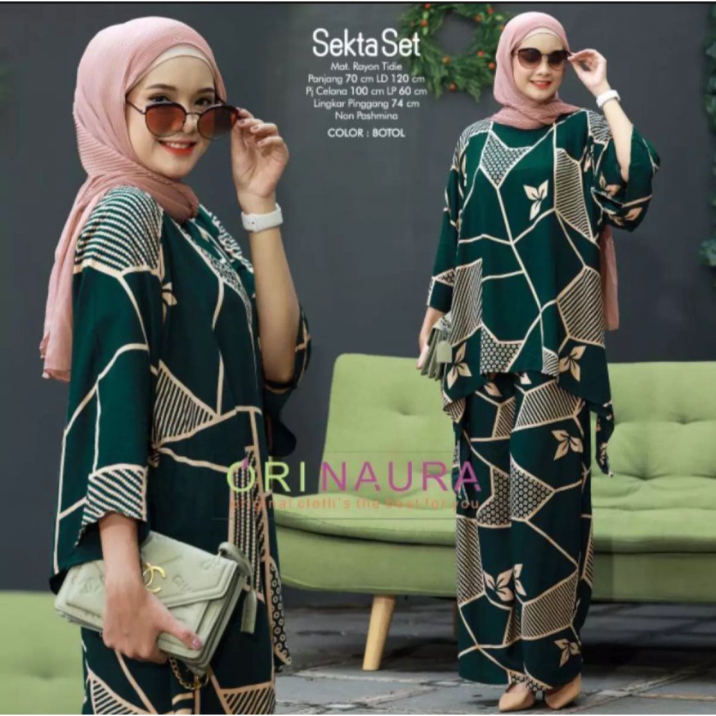 Daster Arab Setelan Sekta Set CP Waka Tie Dye Warna Rayon Halus/Tie Dye Set/Setelan Wanita/One Set