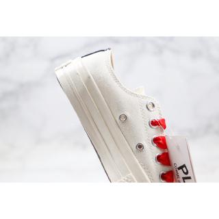 Sepatu Sneakers Desain Converse X Cdg Play X Chanel Untuk