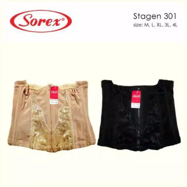 TERLARIS !! Stagen Korset STAGEN PERUT  Penyangga Sorex 301- KORSET PELANGSING - PELANGSING BADAN  Longtorso bahan bagus - ukrn M , L , XL ,XXL 5.0