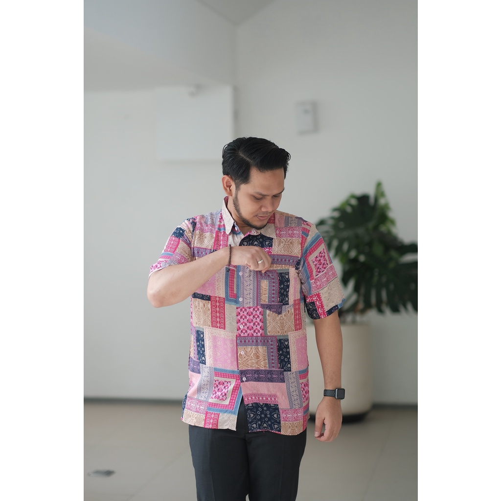 COUPLE SERI 4 (MOTIF ETNIK) I Couple Pasangan Kekinian untuk Kondangan bahan Rayon I Adem dan Nyaman