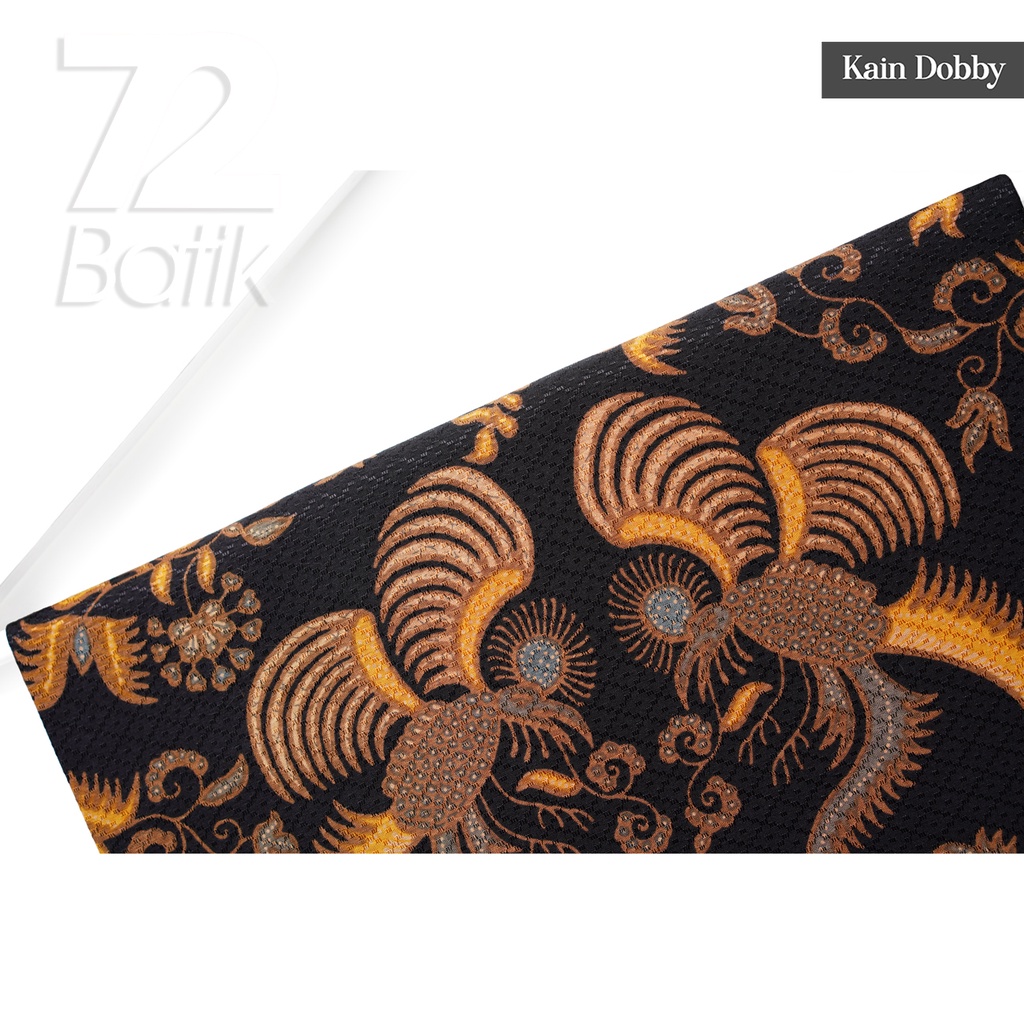 KAIN BATIK PREMIUM Bahan Dobby Motif Burung Yin Warna Abu Hitam 721706 Cap 72 Jarik Jarit Samping Kebat Panjang Batik Katun Modern Premium Bahan Seragam Batik Pernikahan Kantor Keluarga Murah Kamen Jadi Batik Bali Lembaran