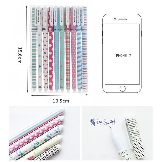 

Buruan Os006 Alat Tulis Pulpen Tinta Pena Gel Set Isi 10 Korea Stationery Pen Limited