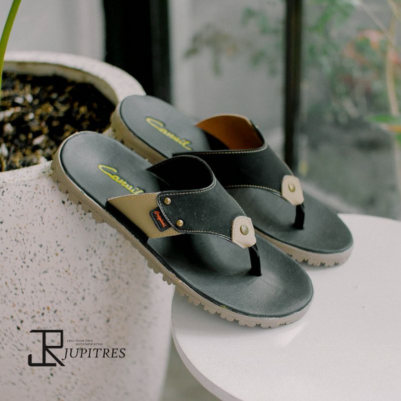 RAMADHAN SALE|SANDAL JAPIT PRIA KEKINIAN|SANDAL CANVIL|SANDAL KULIT MURAH