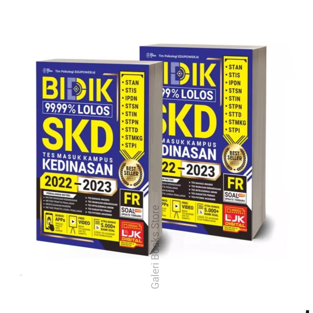 BUKU BIDIK 99.99% LOLOS SKD KEDINASAN 2022-2023