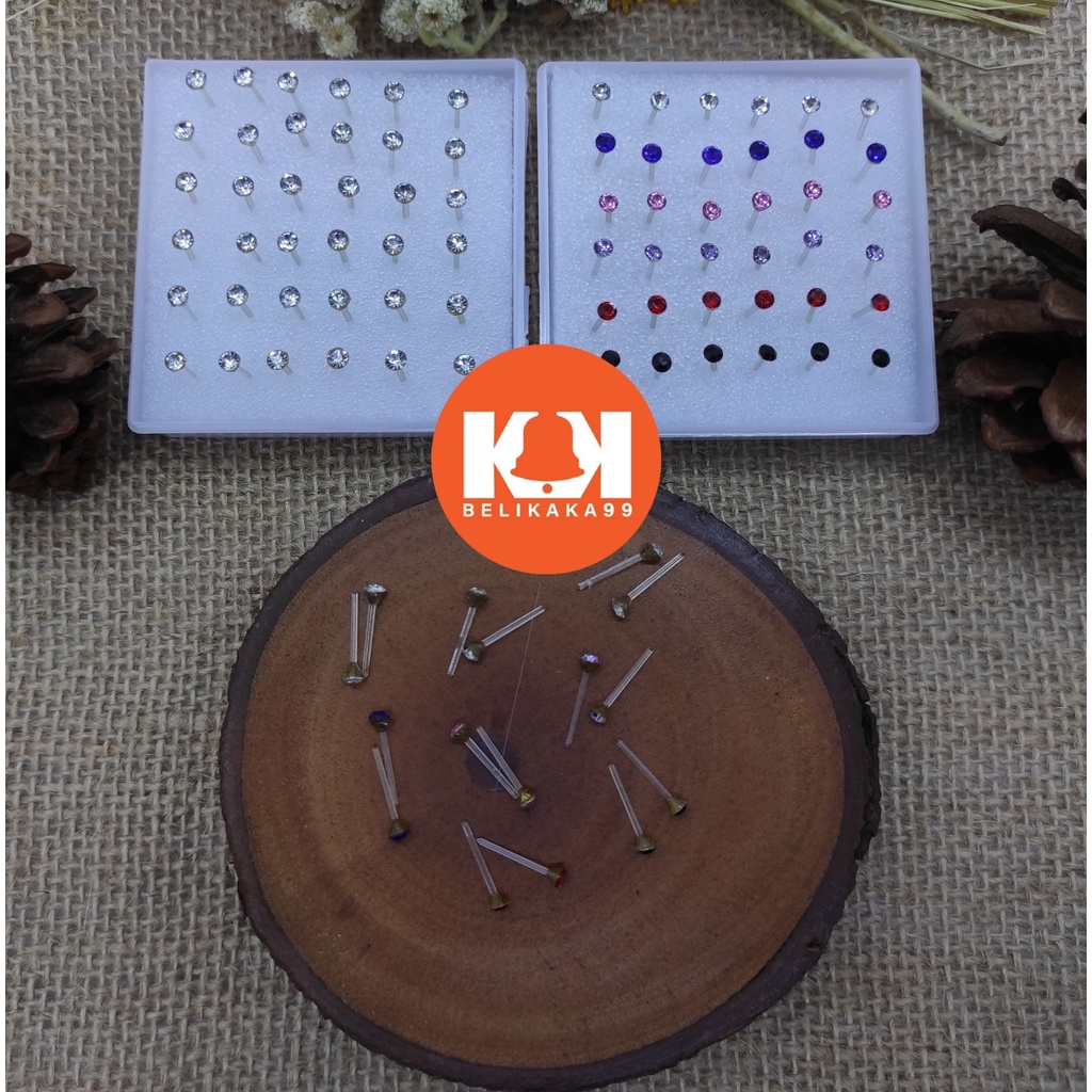 ANTING KRISTAL MATA IMPORT ISI 20 PASANG HITAM PUTIH WARNA WARNI / ANTING TUSUK PLASTIK / ANTING TUSUK KRISTAL / ANTING TUSUK BOX / GIWANG TUSUK PLASTIK / GIWANG TUSUK KRISTAL / GIWANG TUSUK BOX / ANTING BOX / GIWANG BOX