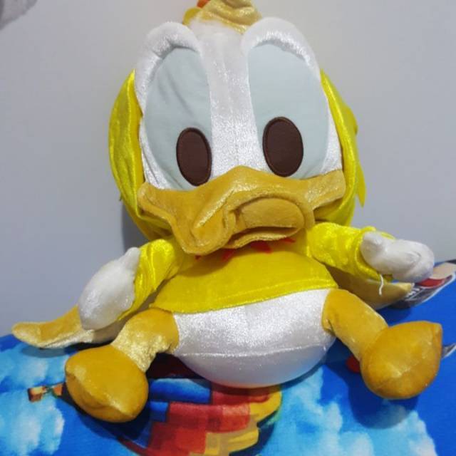 Boneka Donald Duck Kostum Emas ori Disney Baby