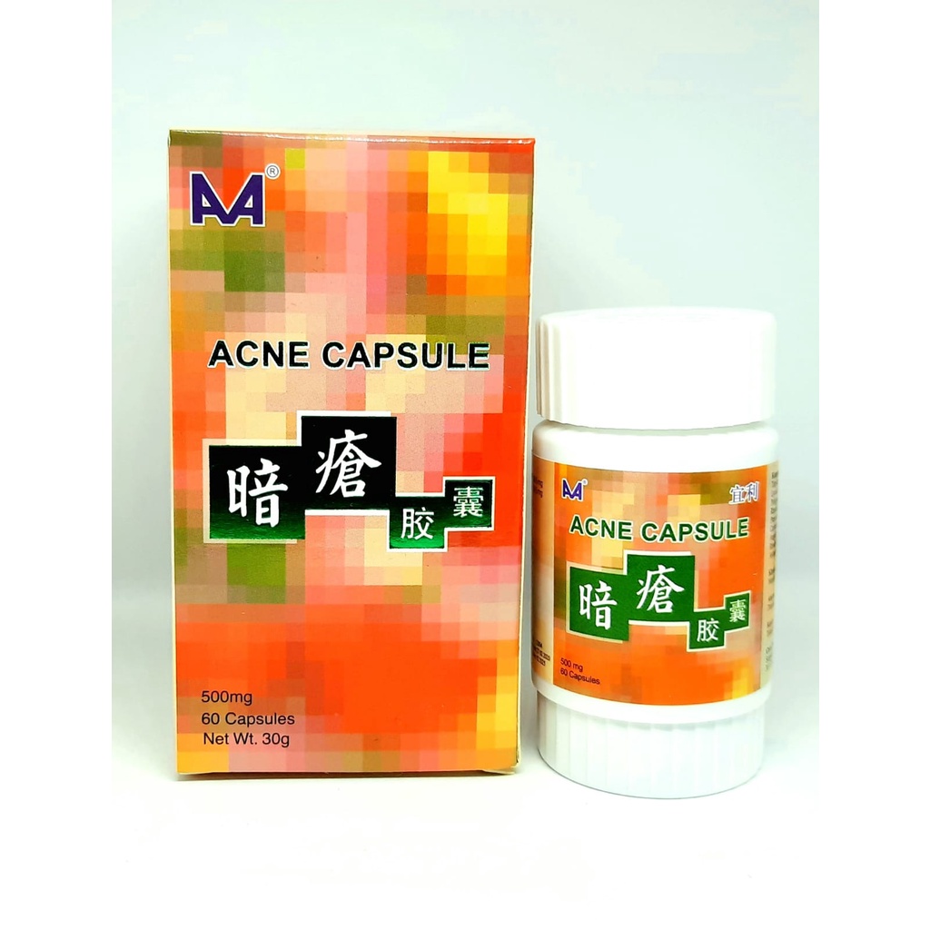 ACNE CAPSULE obat jerawat paling ampuh darah kotor dijamin 100% asli original