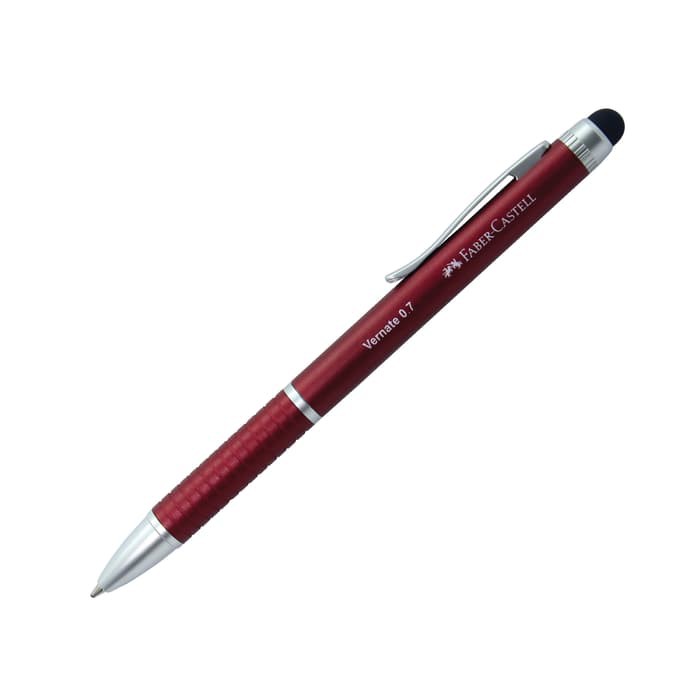 

NEW PRODUK FABER-CASTELL STYLUS PEN VERNATE 0.7 RED BARREL BLACK - BLUE INK