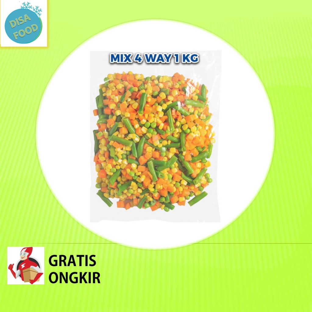 

Bibit Sayuran beku Mix 4 Way 1kg