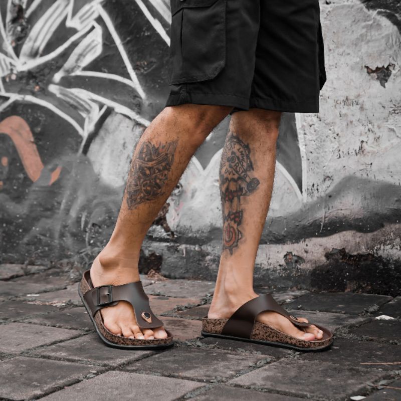 sandal kulit pria brody boxer/sendal kulit pria brody tipe boxer
