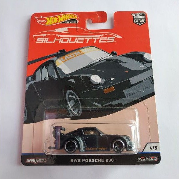 hotwheels hot wheels silhouettes rwb porsche 930 hitam