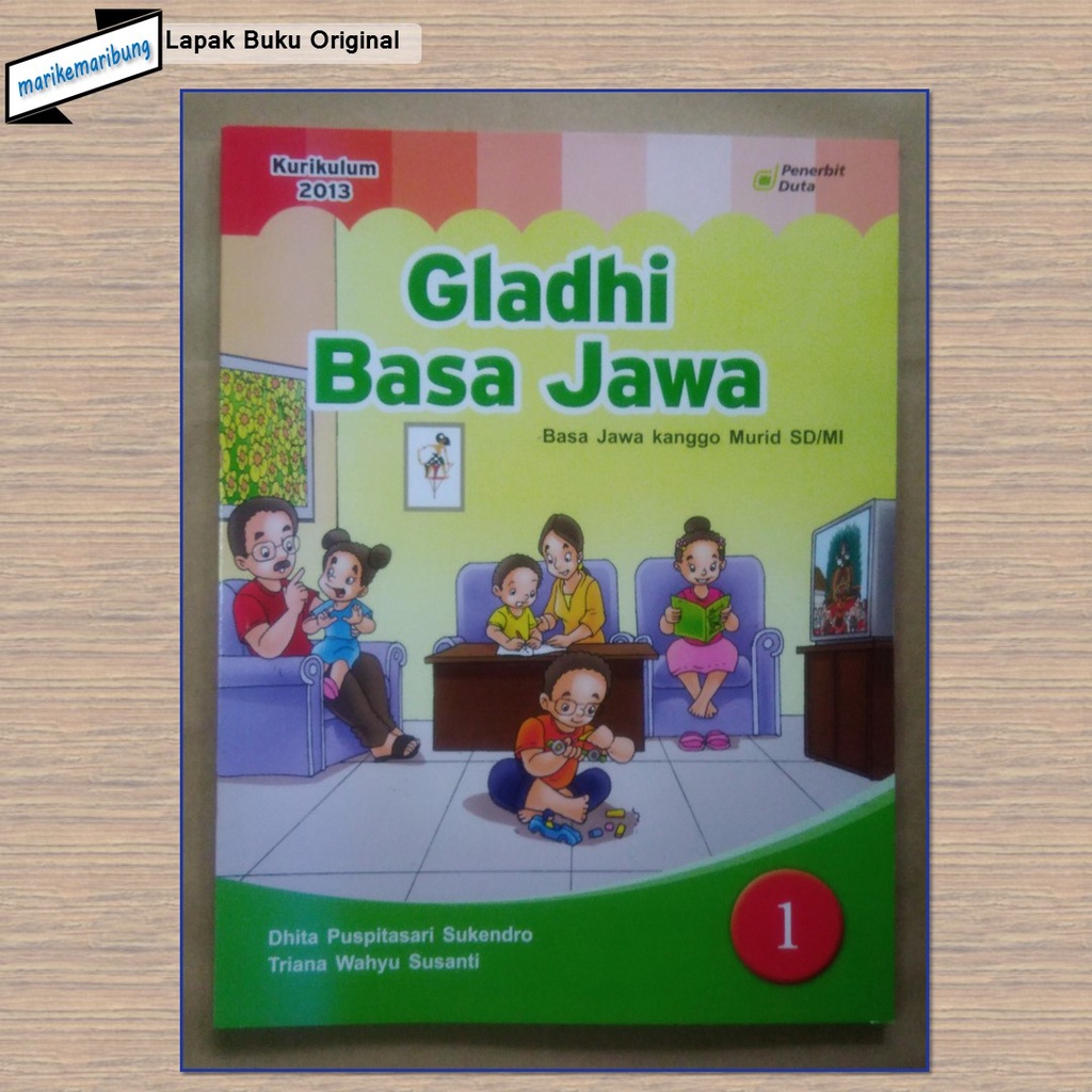 Buku Bahasa Jawa (Timuran) SD Kelas 1