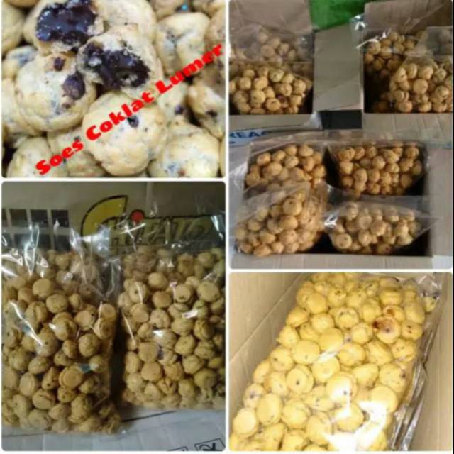 

Soes Coklat Lumer 500gr / Soes isi coklat lumer