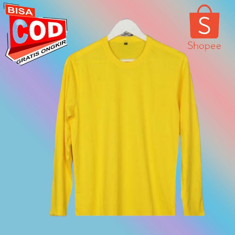 FASHION WANITA tangan panjang KAOS POLOS CEWEK lengan panjang BAJU LONGSLEEVE termurah PAKAIAN PEREM