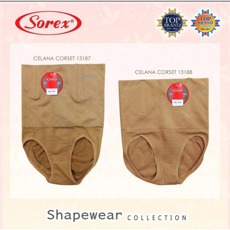 Sorex Celana Korset Extra Size Pelangsing Perut 13192, 13187, 13188 Celana Korset Shapewear Jumbo Pasca Melahirkan