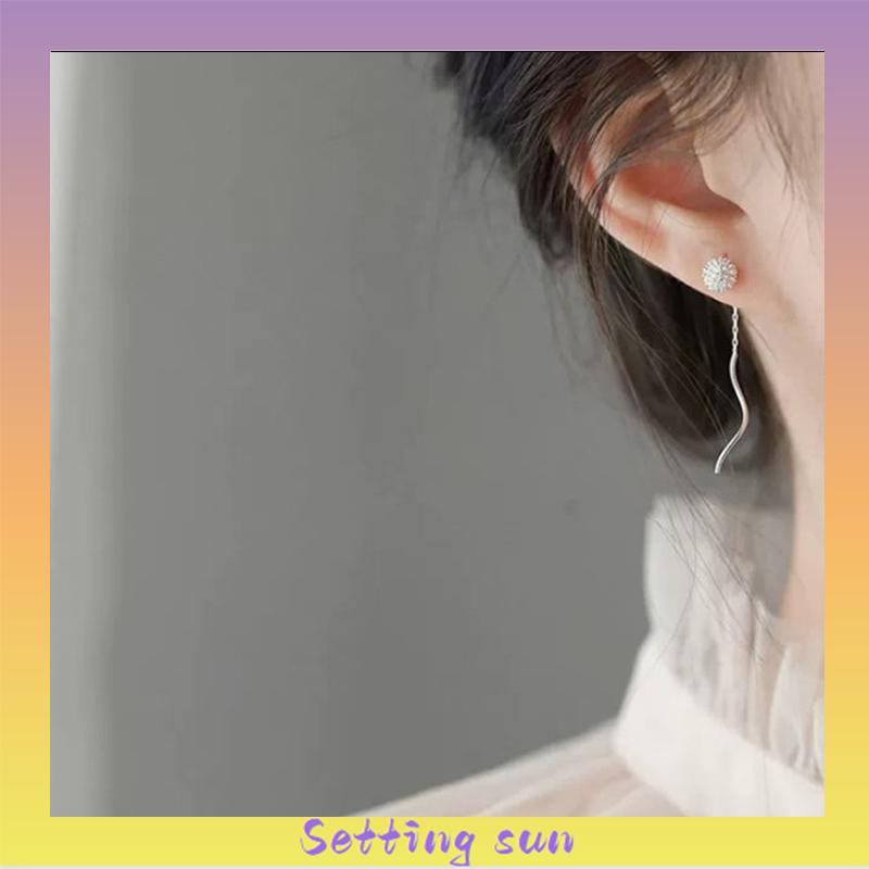 Anting-anting daisy wanita gaya Korea / anting rumbai wanita gaya Korea TN