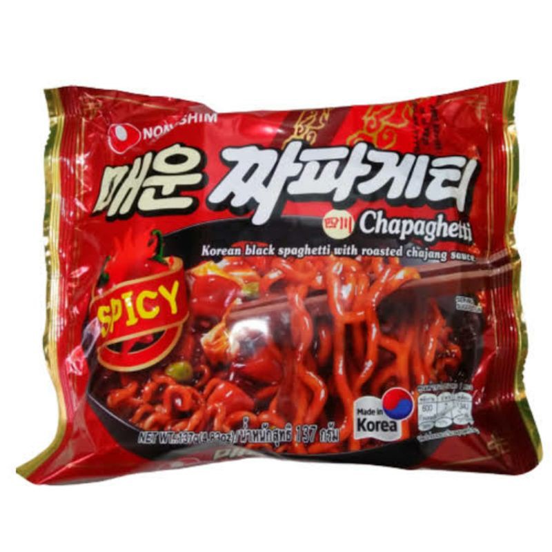 

Nongshim Mie Instan Korea Chapaghetti Spicy 137gr