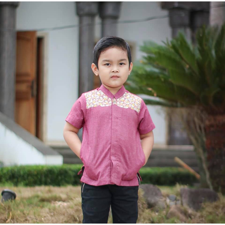 Baju Muslim Koko Anak Bordir Al Haramain B07 Series