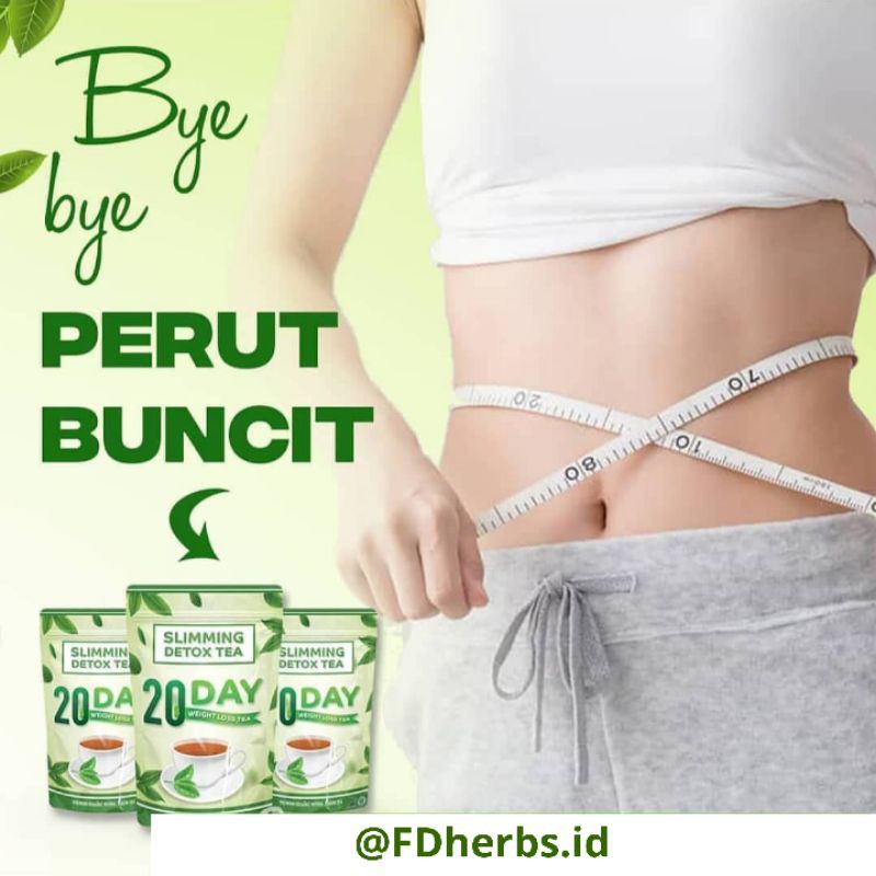 PELANGSING BADAN SLIMMING DETOX TEA 20 day teatox