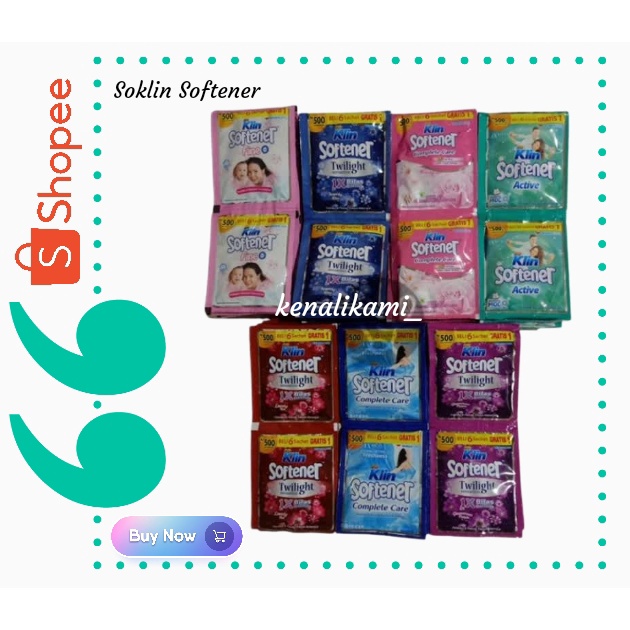 SOKLIN SOFTENER ISI 6 SACHET / SOFTENER COMPLETE CARE / SOFTENER TWILIGHT / SOFTENER FINE