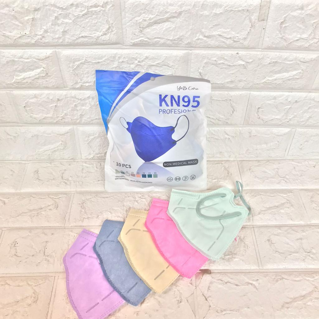 KN95 PRO YNB CARE GRADASI SHRIMPINK GREY MATCHA 1PACK ISI 10PCS MIX 5WARNA