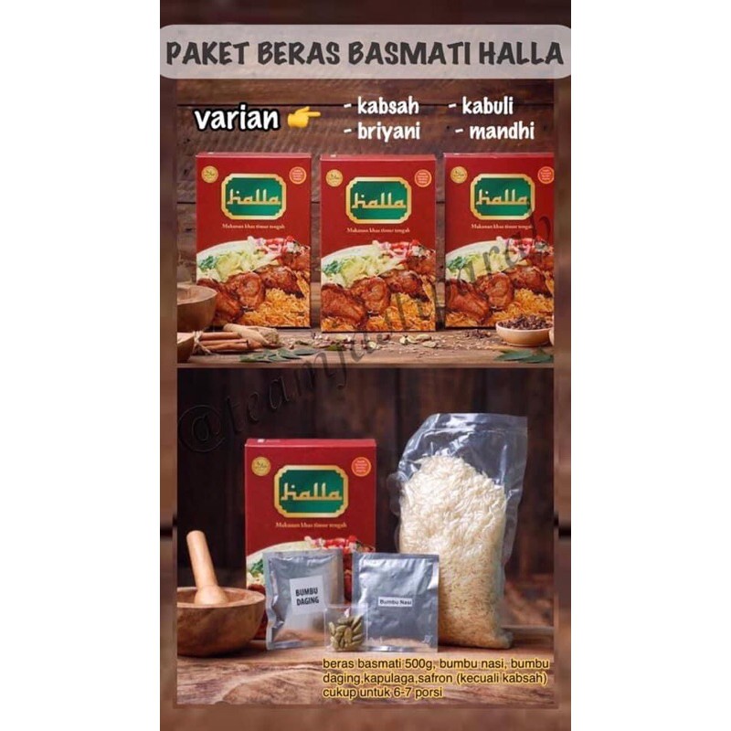 

Paket Beras Basmati Halla