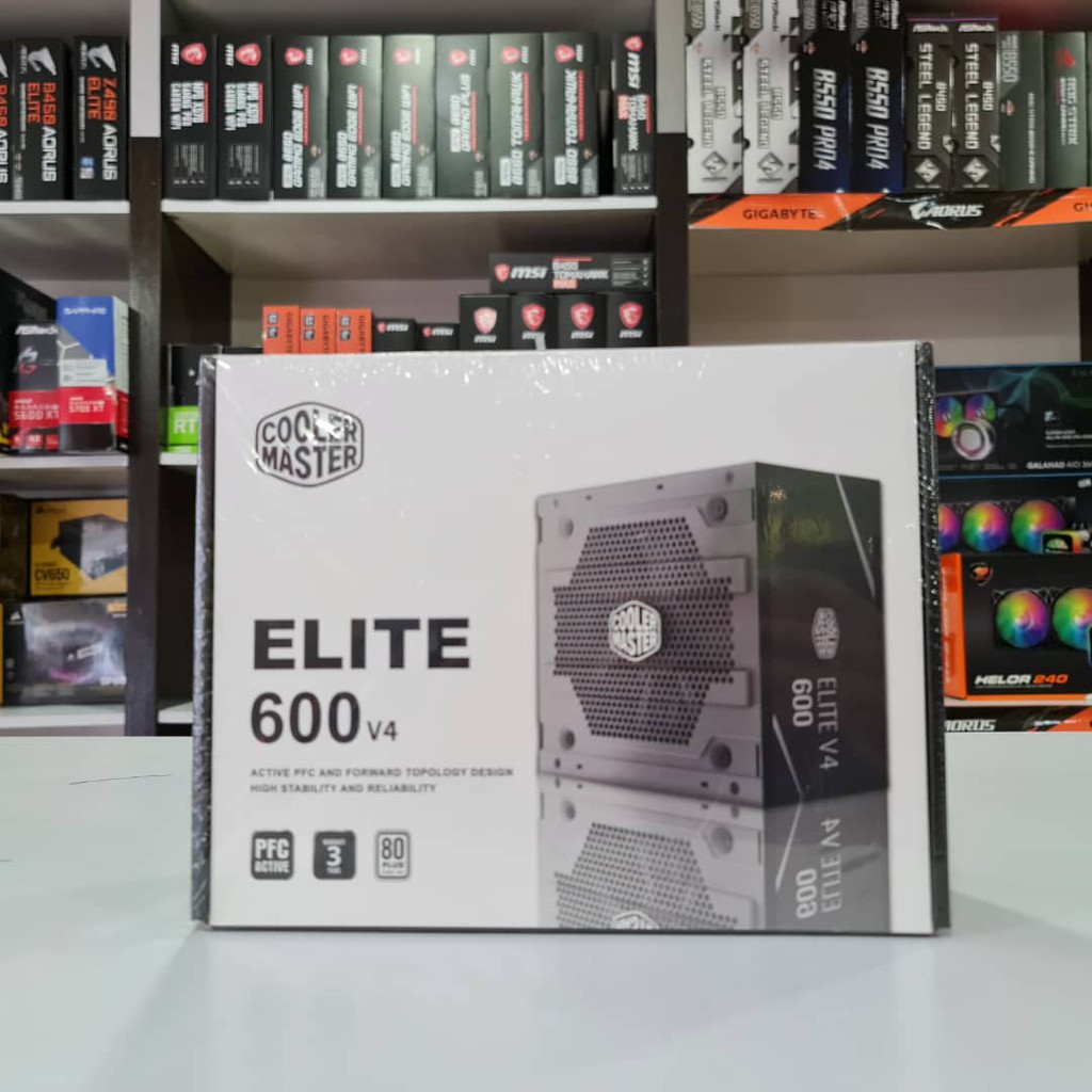 Power Supply COOLER MASTER ELITE V4 600W, PSU 600Watt 80 Plus