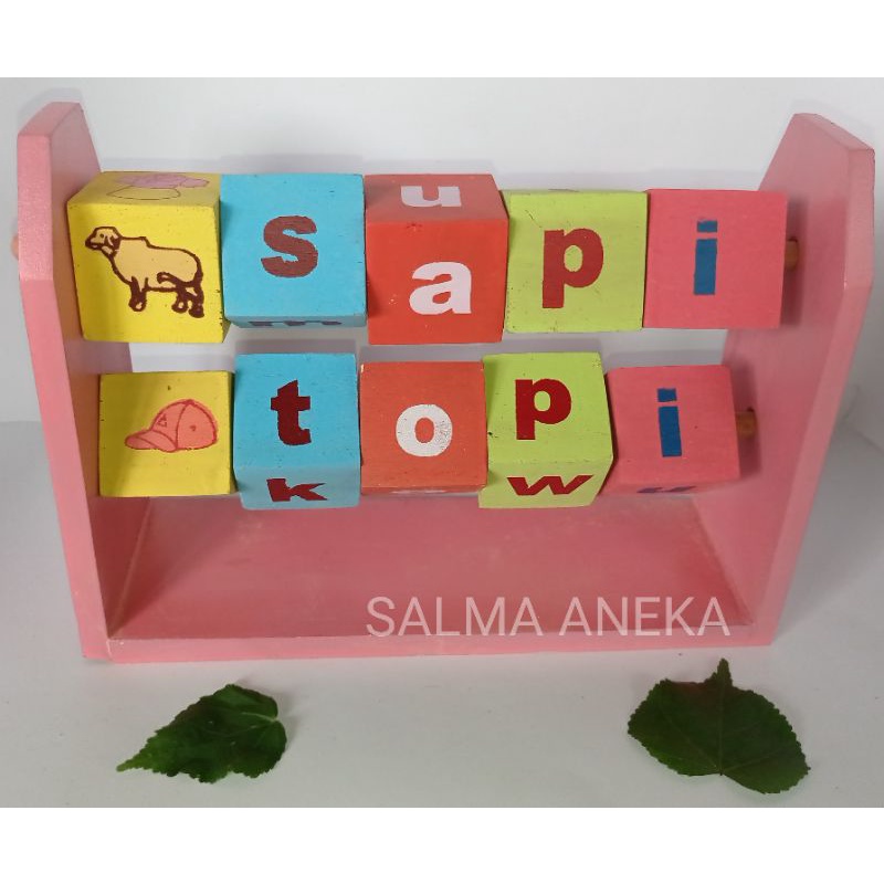 TERMURAH grosir alat peraga edukasi edukatif APE mainan anak TK PAUD kayu sempoa balok baca putar