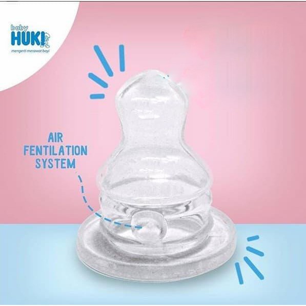 ECER Huki Baby Nipple Dot Silicon Regular Bulat & Orthodontic GEPENG-2
