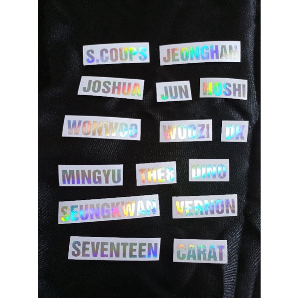

SEVENTEEN - Sticker Hologram Nama Member