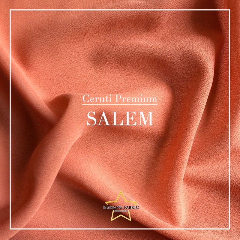 Bahan Kain Ceruti Ceruty Babydoll Premium 1 meter-Salem