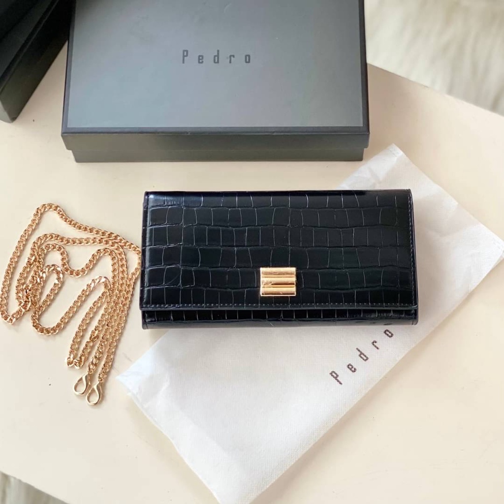 DOMPET WANITA|DOMPET PEDRO WANITA|WALLET ON CHAIN|LONG WALLET C1198