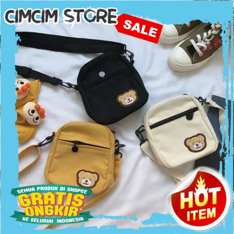 TAS WANITA DAN PRIA TERBARU TERMURAH / TAS SELEMPANG BERUANG-TAS SELEMPANG LUCUTAS MURAH