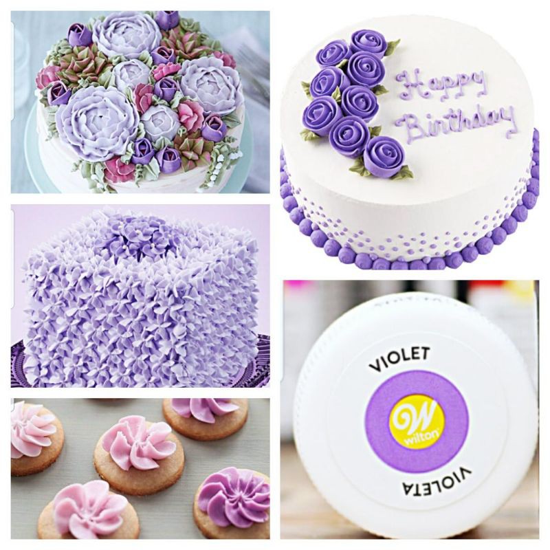 

Pewarna makanan wilton warna violet 14 g food color icing wilton butter cream fondant