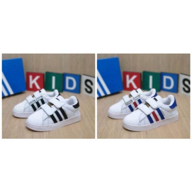 sepatu anak Adidas Superstar hitam putih & Francis sepatu Adidas superstar anak