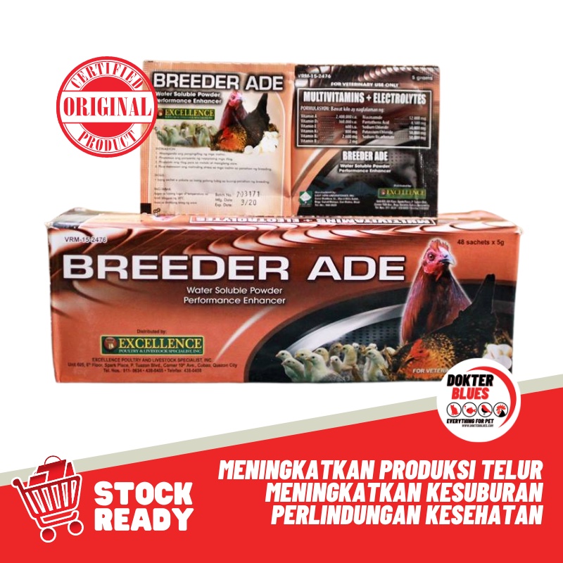 Vitamin Ayam Phillipines BREEDER ADE (1 sachet) Suplemen Obat Ayam Breeding