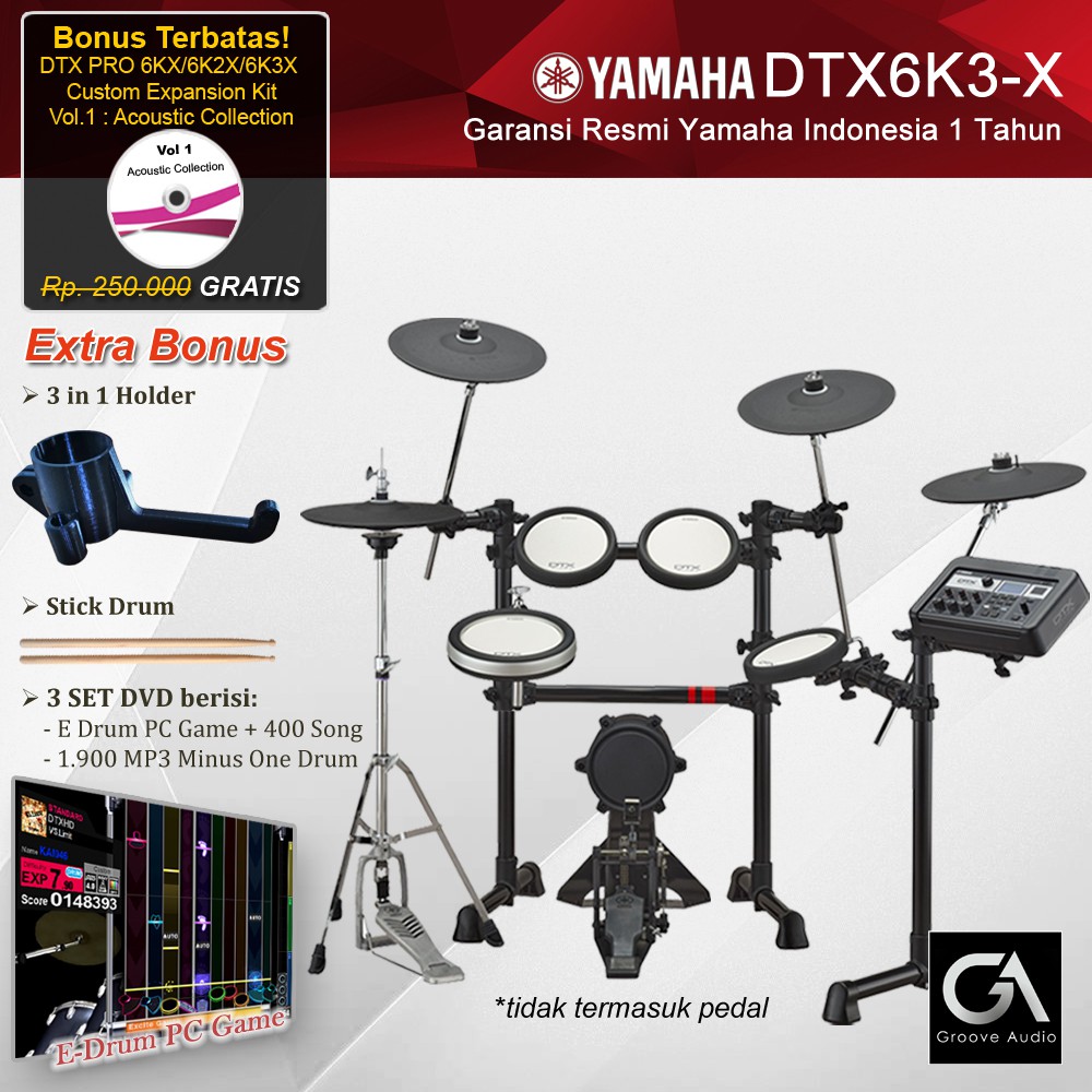 Drum Elektrik Yamaha DTX6K3-X / DTX6K3X / DTX 6K3X / DTX 6 K3X /DTX6K3
