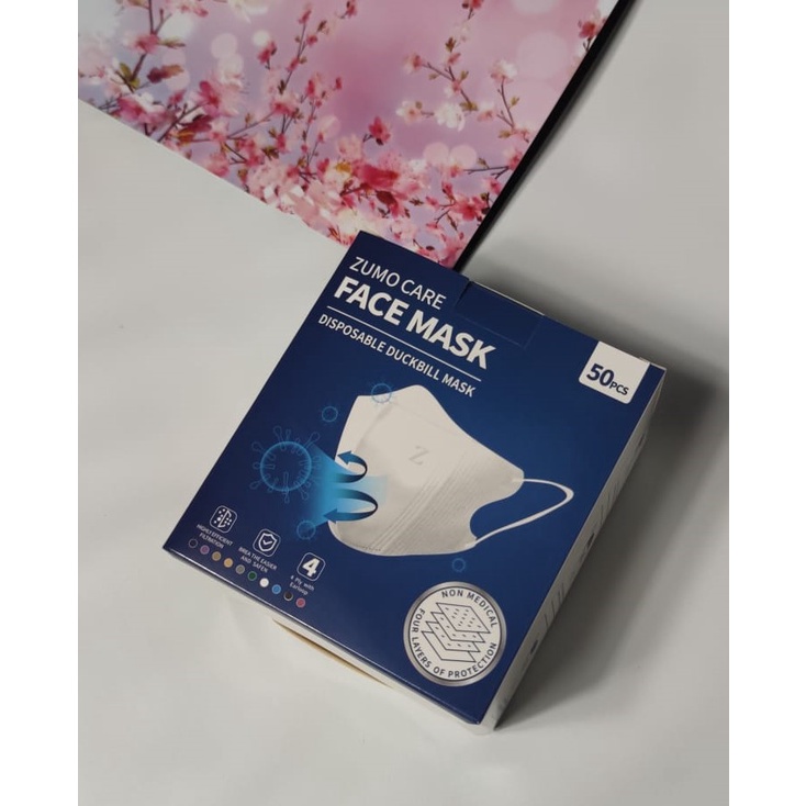 Masker Duckbill isi 50 Pcs/BOX Dewasa IMPORT Anti Virus Disposable Earloop Adjustable Fashion mask