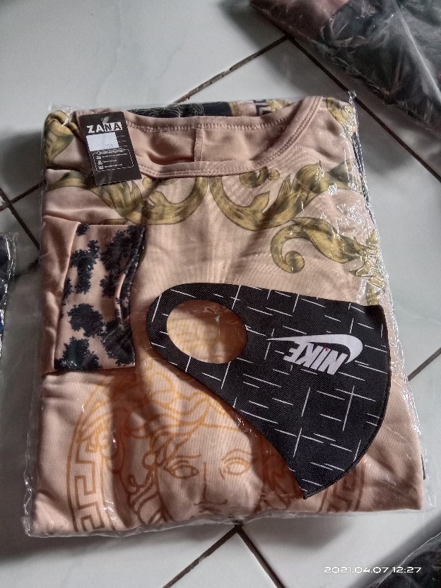 Long Dress Versace Fit S To Xl / Free Masker