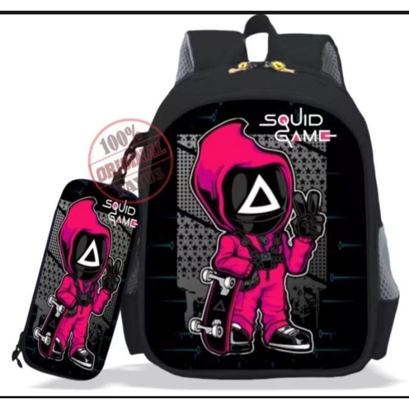 KSO_BAG - Tas Ransel Anak Terbaru Kekinian Backpack Carakter SQUID GAME Terbaru Termurah