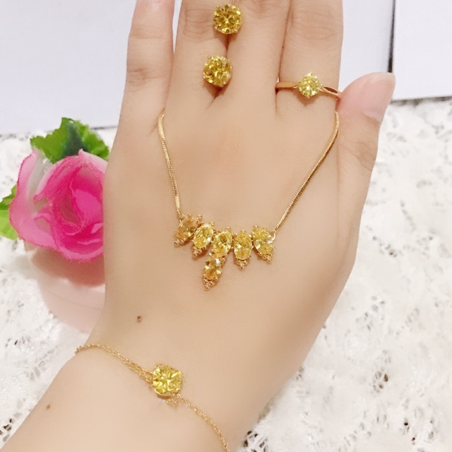 set giok warna kuning cantik 88