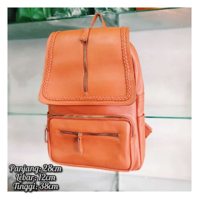 Tas Ransel Besar Wanita Kulit Sapi
