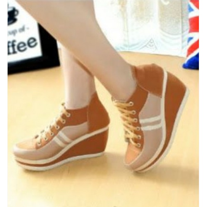 Sepatu Wedges Traveling Wanita HIGH HEELS 10 CM Korean Style