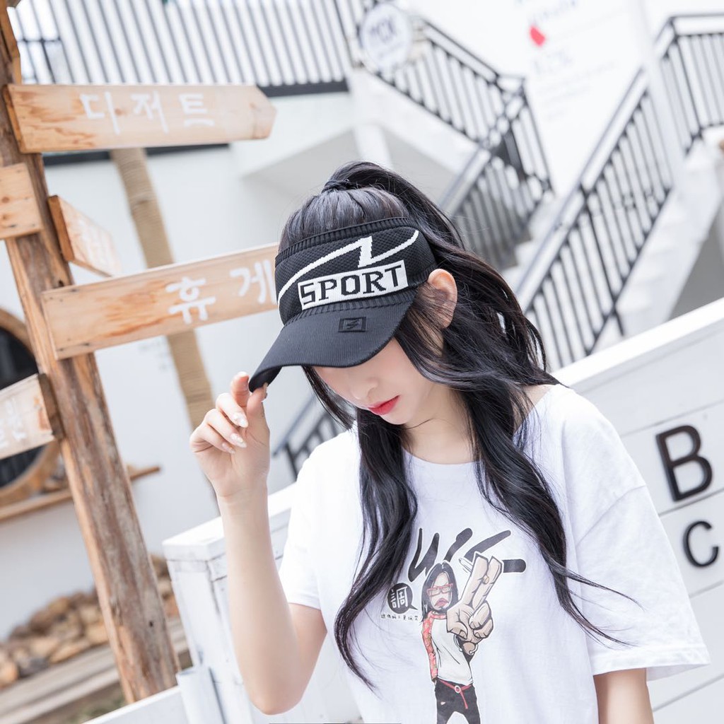 Topi Baseball Sport Gaya Korea Untuk Pria / Wanita Korean Baseball Cap Sports Unisex Pelindung UV